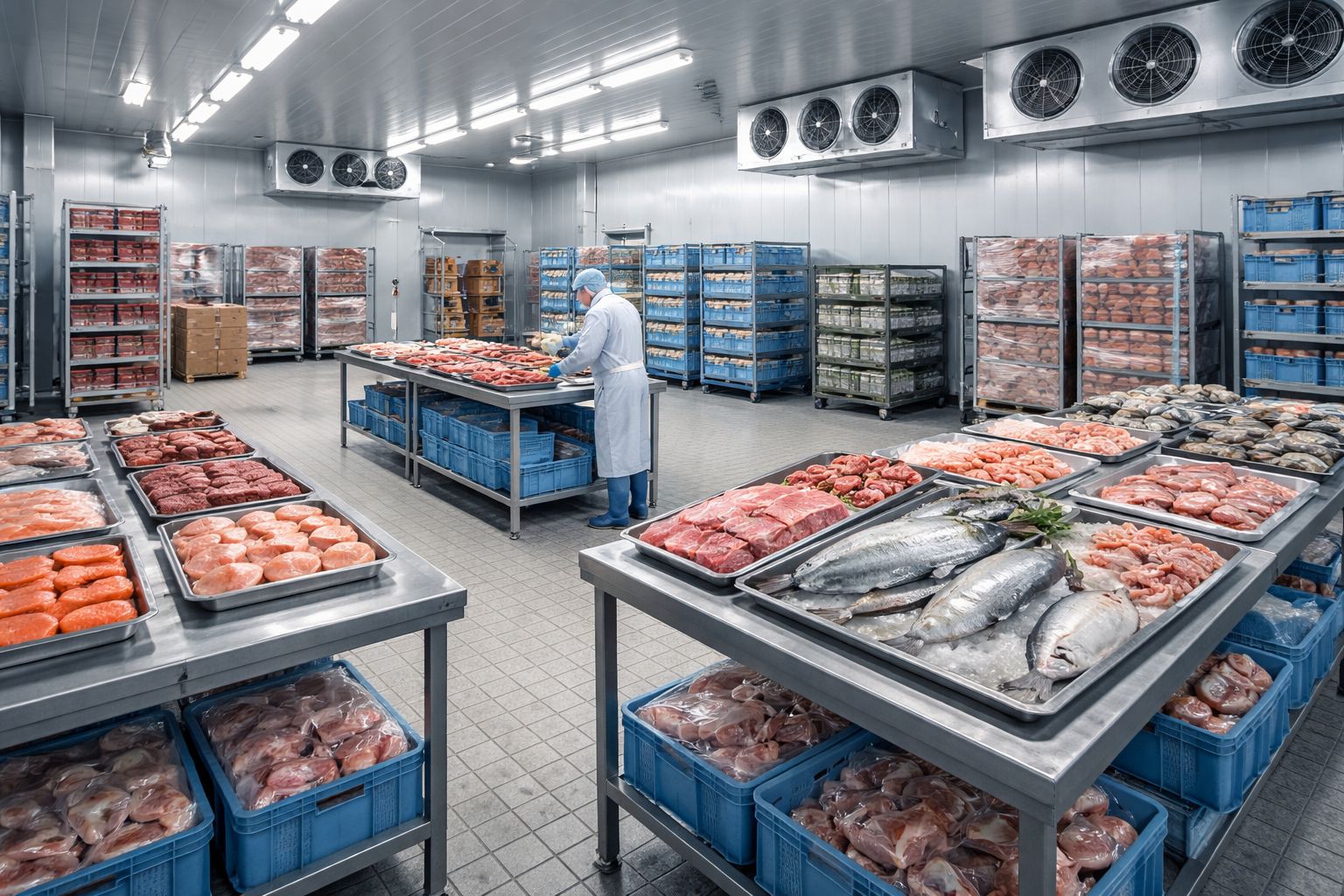 Freezer Room Construction for Centralised Meat and Seafood Processing